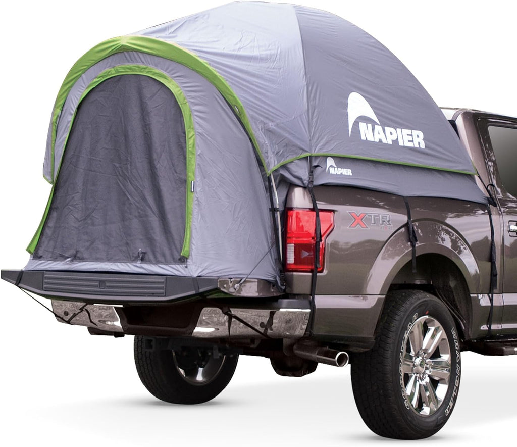 Backroadz Truck Tent | Pickup Truck Bed Camping Tent | Rainfly for Water Protection | Sturdy and Spacious 2-Person Truck Tent | Easy 10-Minute Setup | Gray/Green