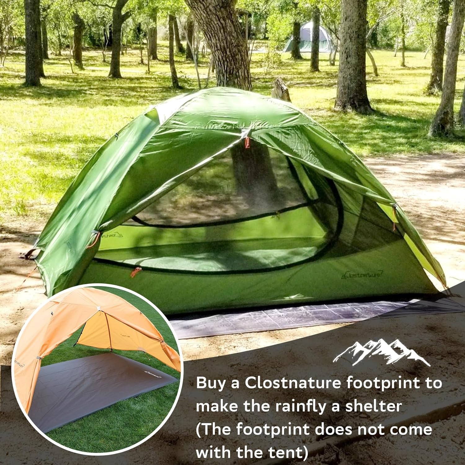 Lightweight Backpacking Tent - 1/1.5/2/3/4/6 Person Ultralight Waterproof Camping Tent, 3 Season Large Size Easy Setup Tent for Family, Outdoor, Hiking and Mountaineering