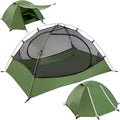 Lightweight Backpacking Tent - 1/1.5/2/3/4/6 Person Ultralight Waterproof Camping Tent, 3 Season Large Size Easy Setup Tent for Family, Outdoor, Hiking and Mountaineering