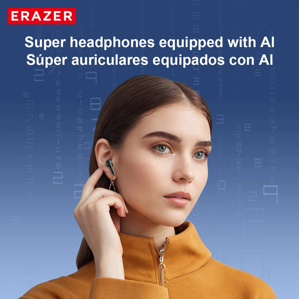 [AI Translator Earphones] Erazer Xt92Pro Bluetooth Earphones Real-Time Translate Earbuds Wireless Headphones for Travel Talking