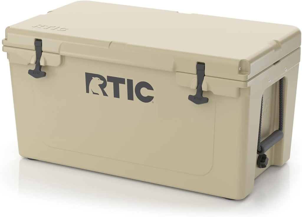 65 QT Ultra-Tough Cooler Hard Insulated Portable Ice Chest Box for Beach, Drink, Beverage, Camping, Picnic, Fishing, Boat, Barbecue